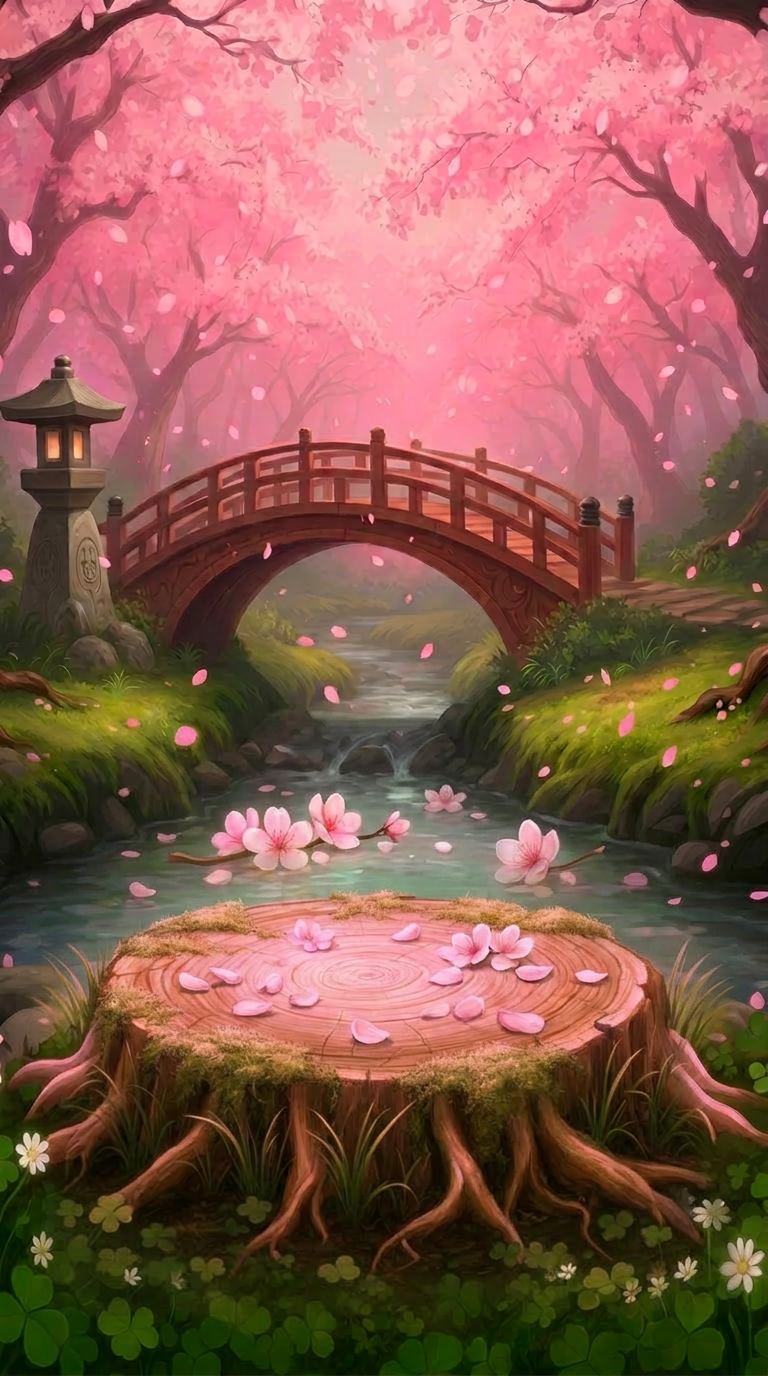 Cherry Blossom Garden