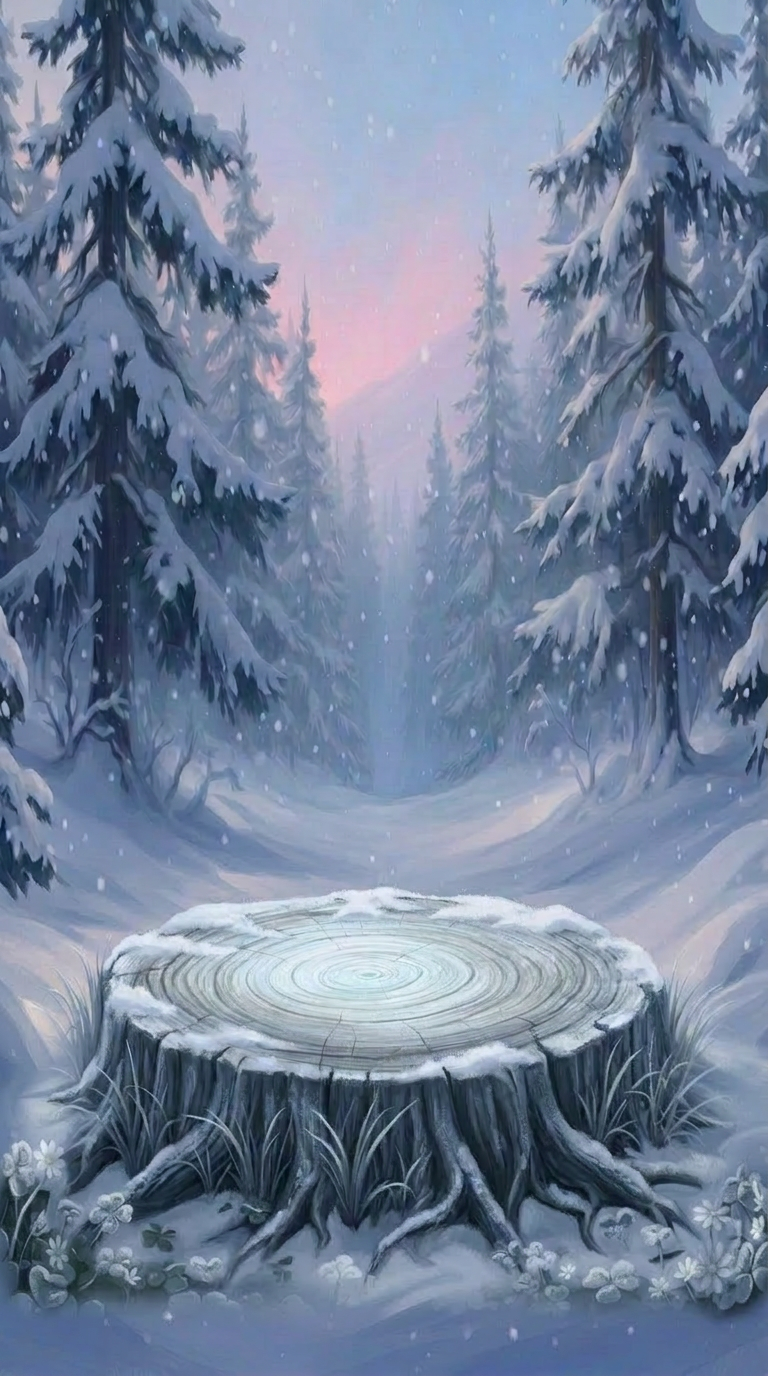 Snowy Pines